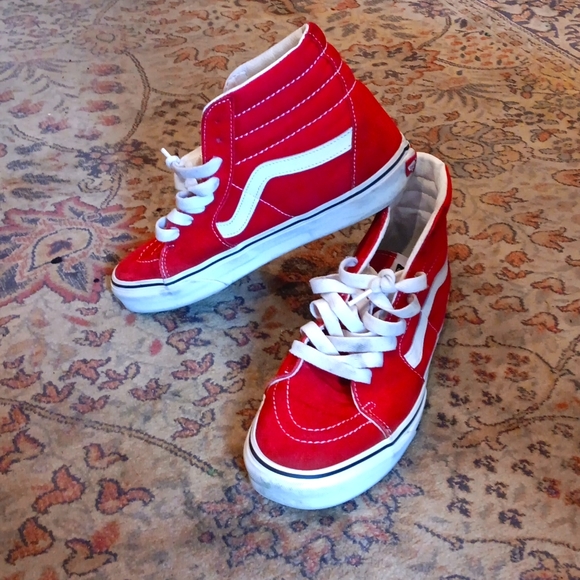Red and White Vans - Picture 1 of 1